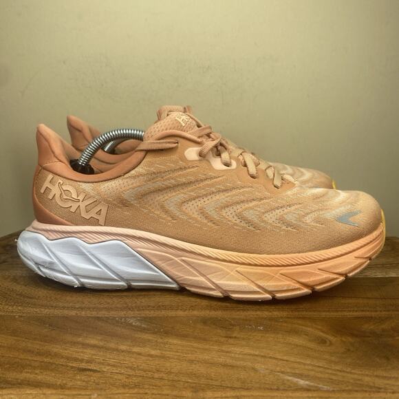 Hoka One One Arahi 6 Sun Baked Womens Orange Size 9 Running Shoes 1123195 SBCR - Picture 1 of 10